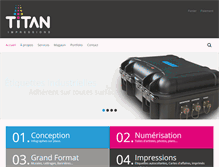 Tablet Screenshot of impressionstitan.com